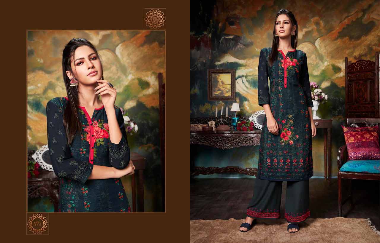 Kajree Fashion Chambor Vol 6 Kurti With Palazzo Catalog Kajree Fashion Chambor Vol 6 Kurti With Palazzo Catalog